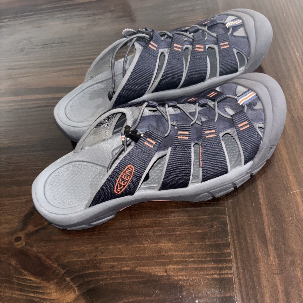 Keen Newport Slide Sky Captain/Bombay Brown Men's US size 13